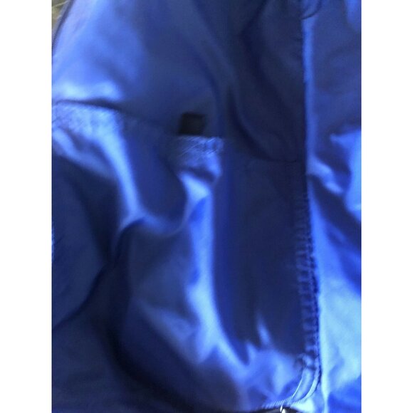 Lands End Lined Unisex Thermolite Jacket Small Blue/Black Hooded Zip Up Size 6-8 - Picture 6 of 8